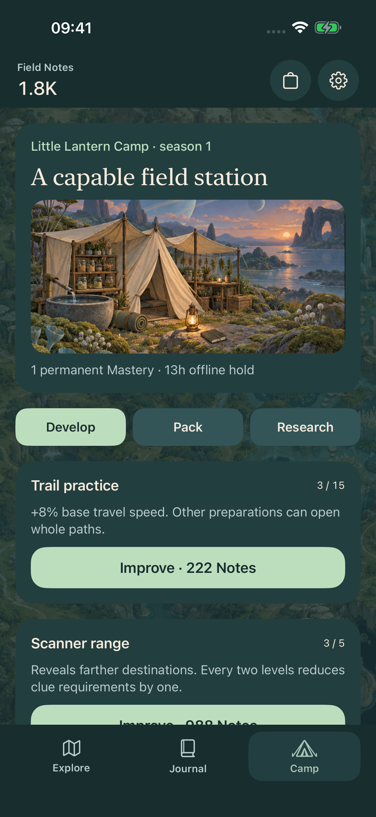 Develop a field station